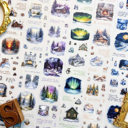 Cloud Snow PET Tape Roll