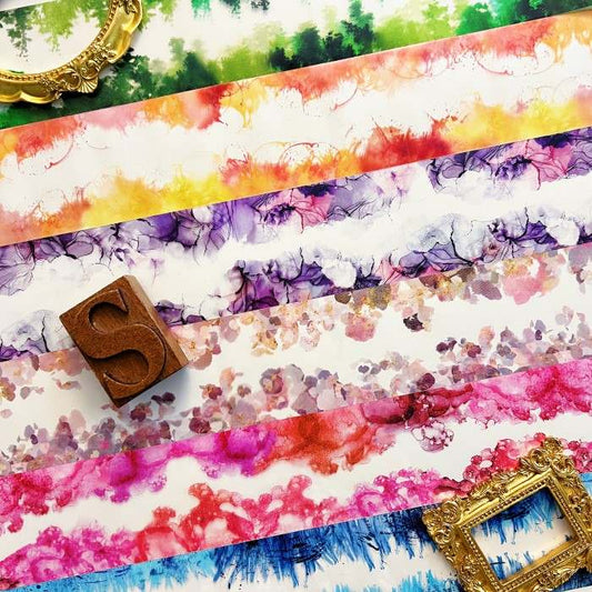 Watercolor Patterns PET Tape Roll