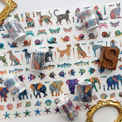 Morris Animal Imprint PET Tape Roll