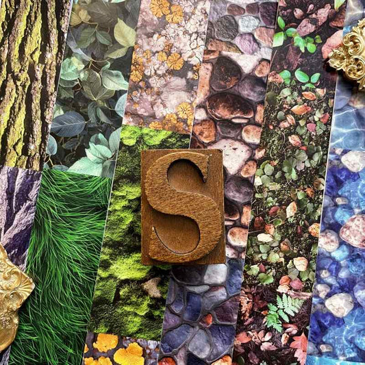 Natural Texture Library Washi Tape Roll