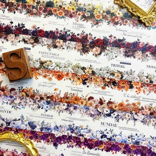 Darknight Flower PET Tape Roll