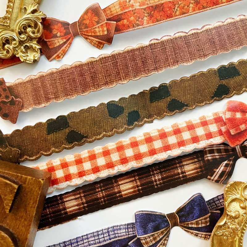 Weaving Art Kraft Paper Sticker Roll