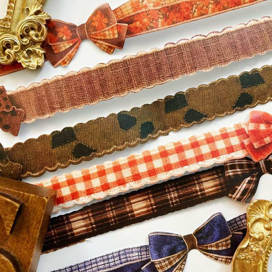 Weaving Art Kraft Paper Sticker Roll