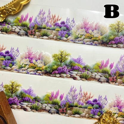 Bushes And Flowers PET Tape Roll