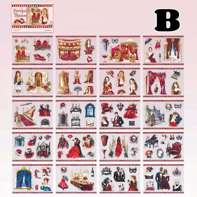 European Theatre Sticker Book 20Sheets