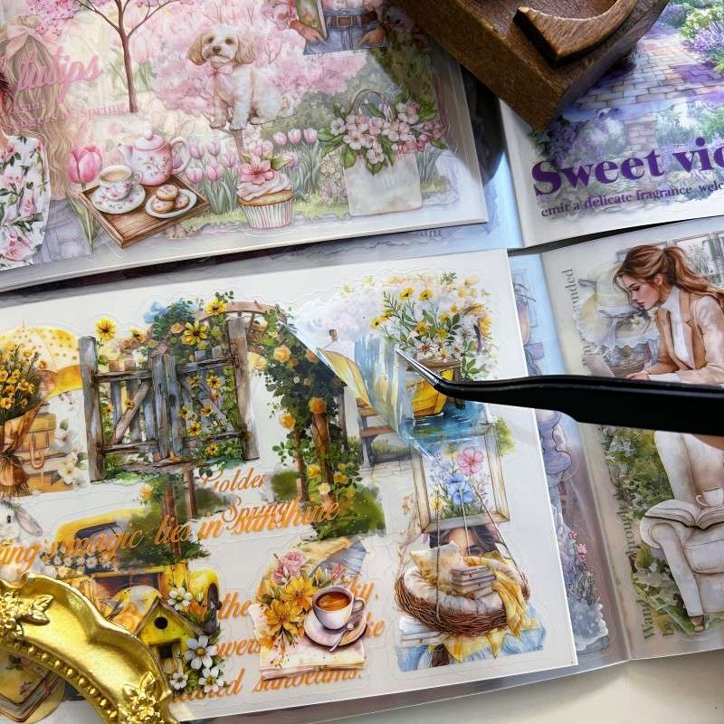 Spring Color Sticker Book 20Sheets