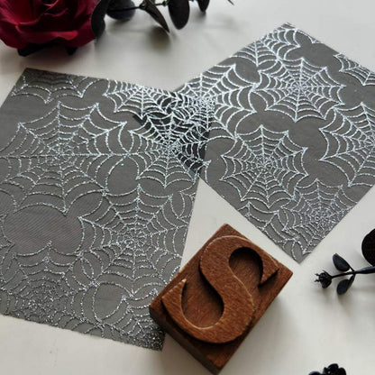 Silvery Cobweb Meshes 2PCS
