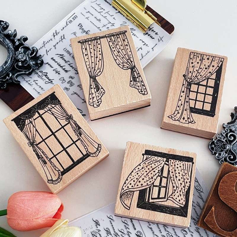Under The Window Rubber Stamp