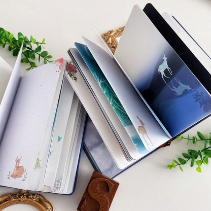 Lunar Deer Illustrated Notebook