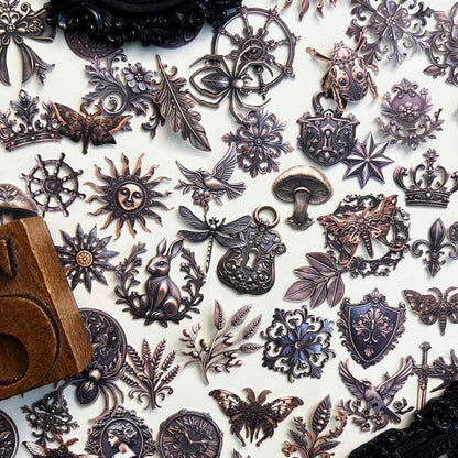 Aged Bronze Sticker 100PCS