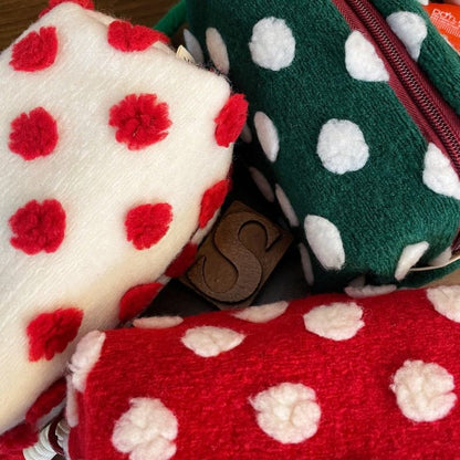 Woolen Dots Pouch