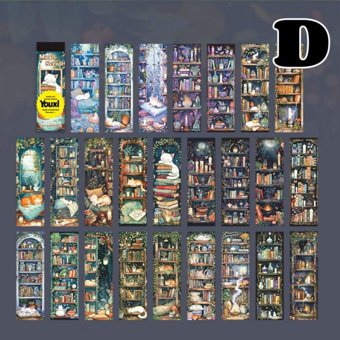 Magical Scroll Sticker Book 50Sheets