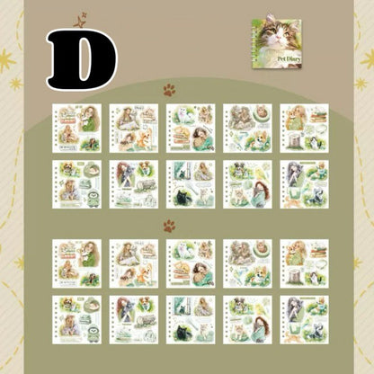 Pet Diary Sticker Book 20Sheets