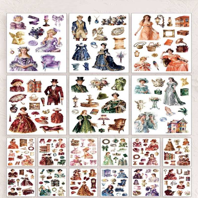 Victoria Manor Washi Sticker Book 50Sheets