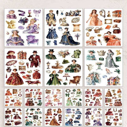 Victoria Manor Washi Sticker Book 50Sheets