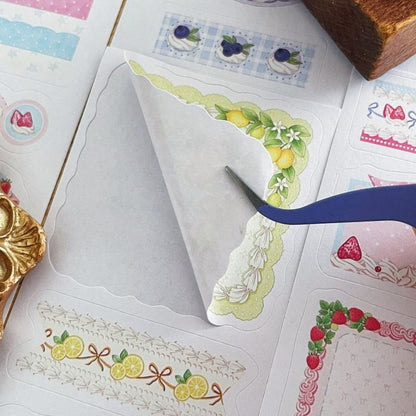 Creamy Flower Sticker