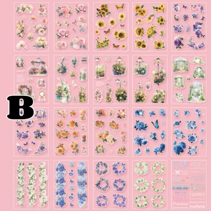 Flower Memories Sticker Book 20Sheets