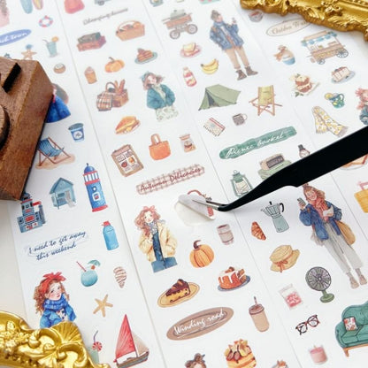 Journeying Through Kraft Paper Sticker Roll