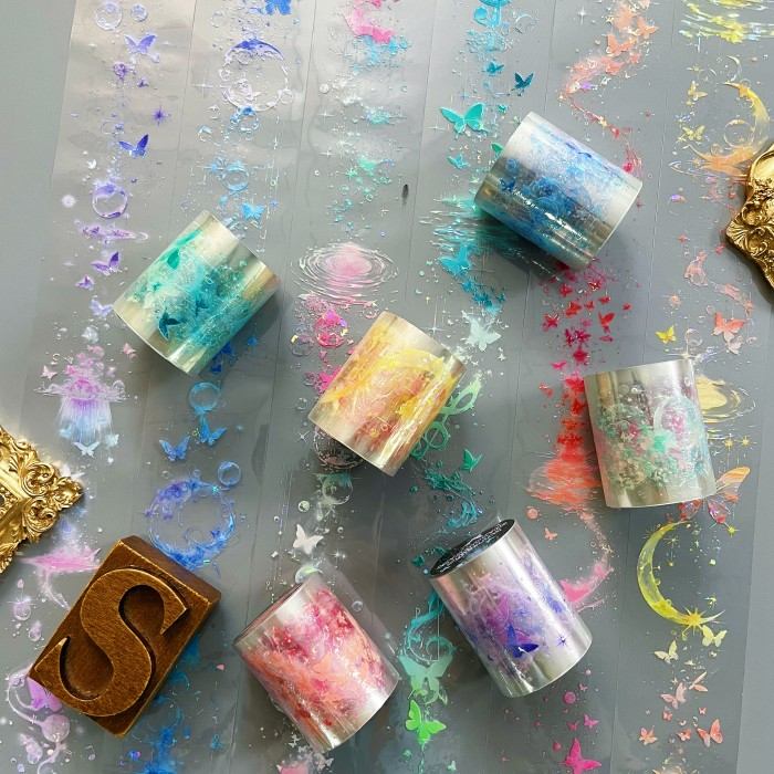 Butterfly Shadows Hazy PET Tape Roll