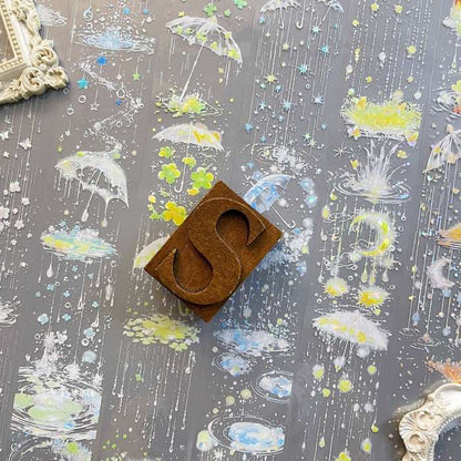 Hazy Rain PET Tape Roll