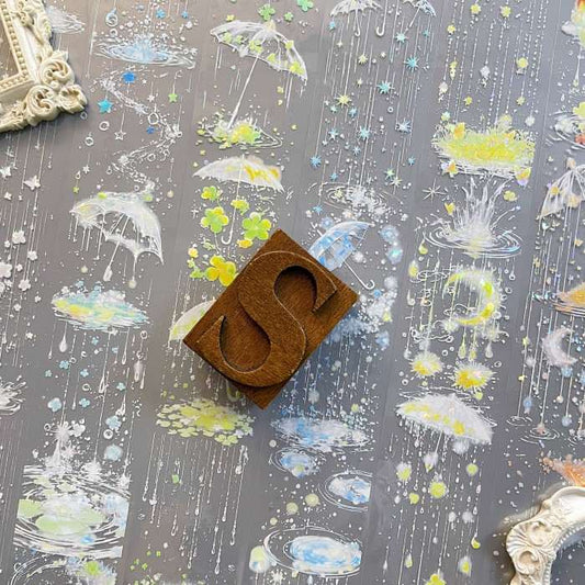 Hazy Rain PET Tape Roll
