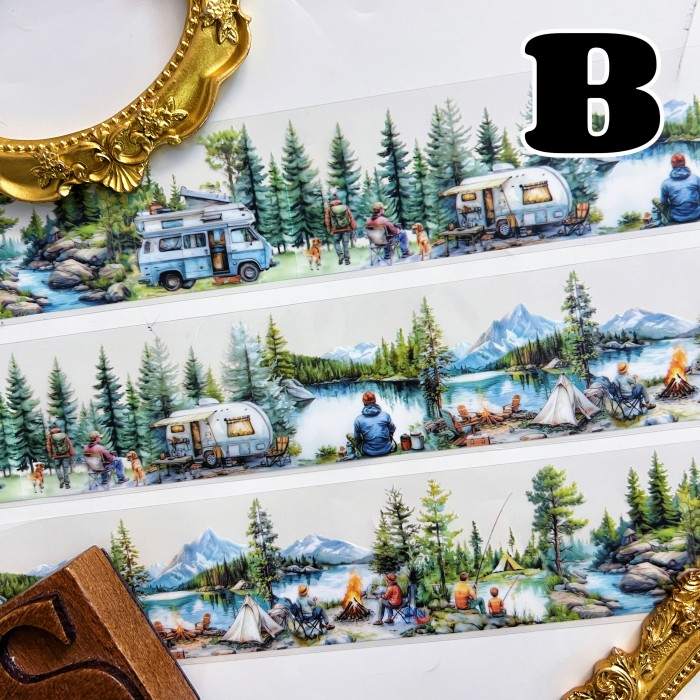 Camping Plan PET Tape Roll