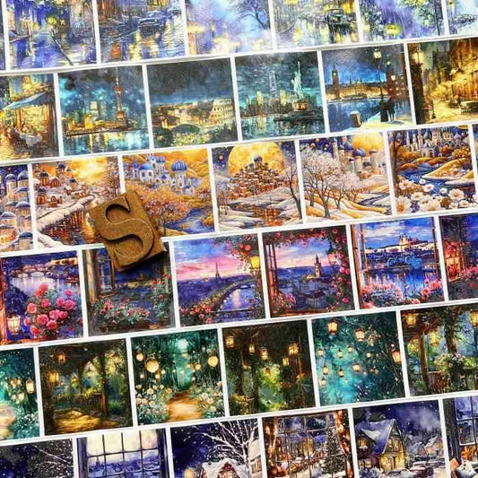 Night Painting Washi Tape Roll