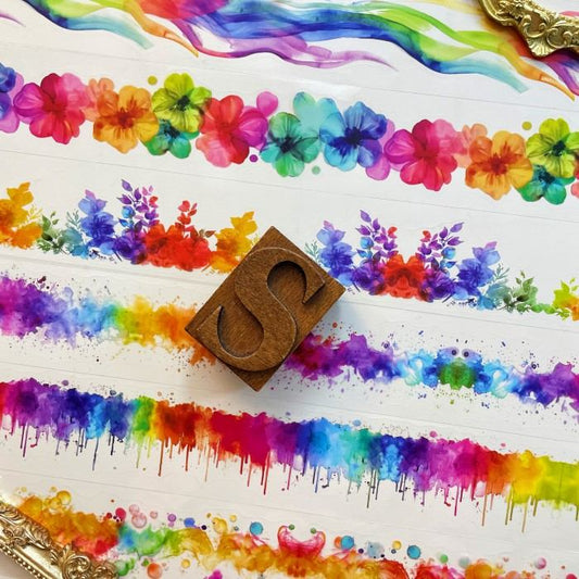 Colorful Flowing Light PET Tape Roll
