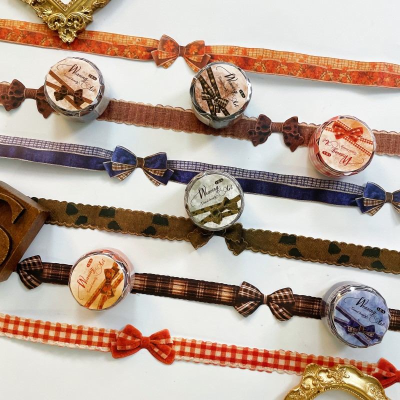 Weaving Art Kraft Paper Sticker Roll