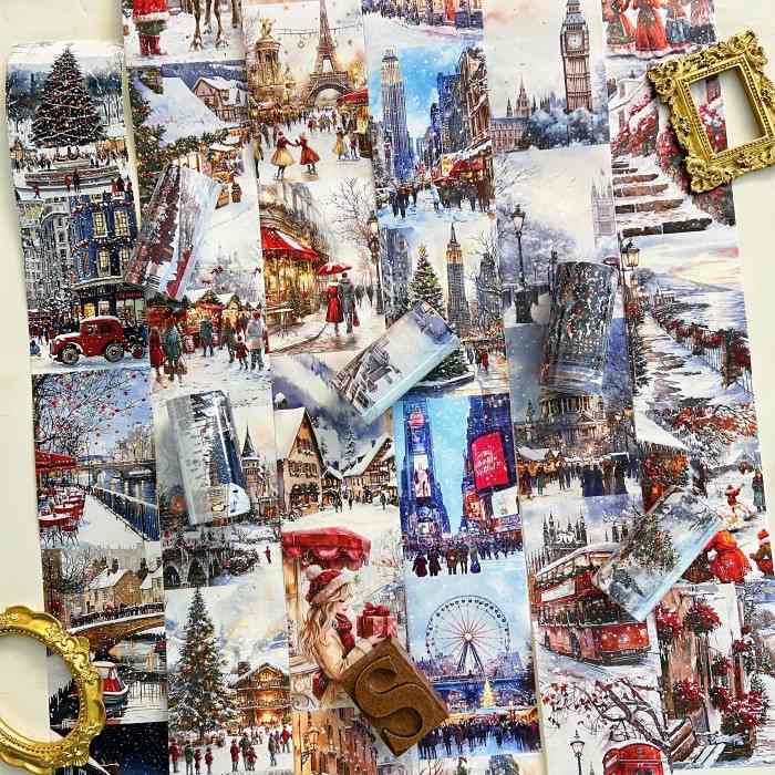 Christmas City Washi Tape Roll