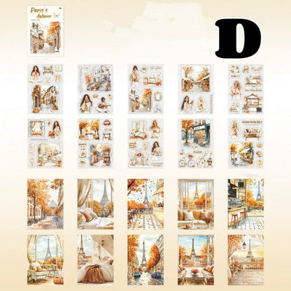 Paris's Autumn Sticker Book 20Sheets