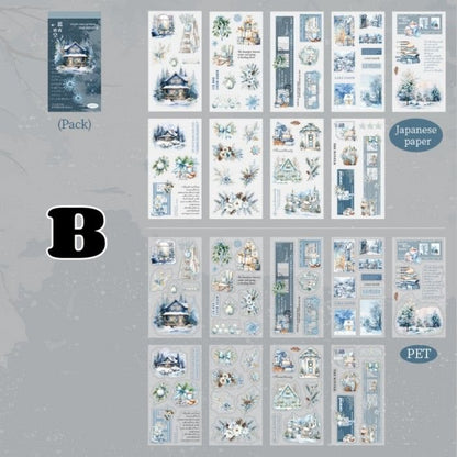 Winter Snowlight Sticker Book 18Sheets