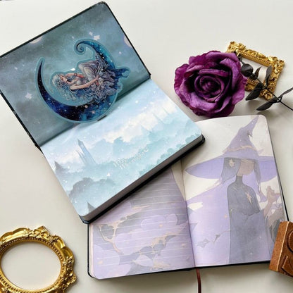 Night Witchery Illustrated Notebook