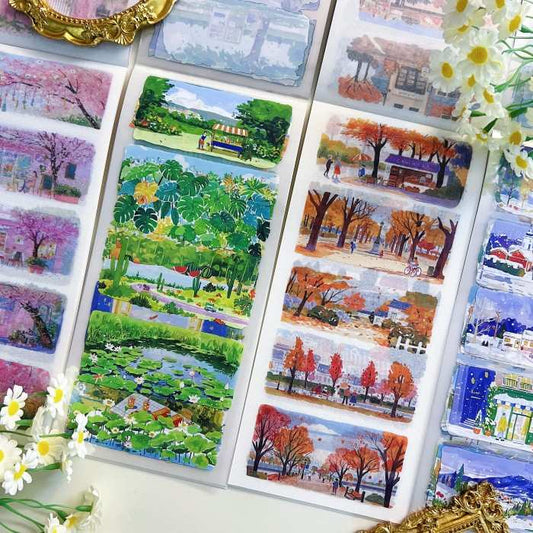 Four Seasons Appreciation Sticker Book 20Sheets