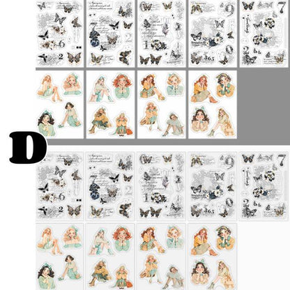 Butterflies In Her Hand Sticker Book 18Sheets