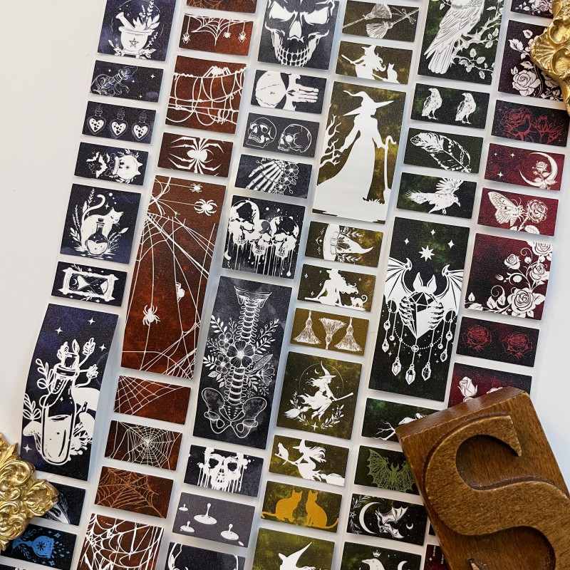 Night Dawn Kraft Paper Sticker Roll