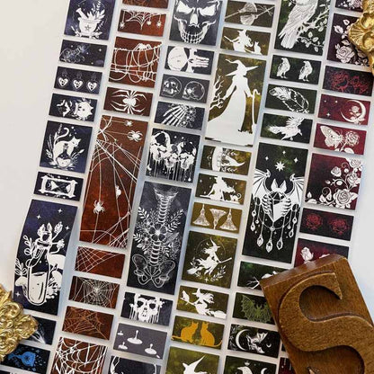 Night Dawn Kraft Paper Sticker Roll