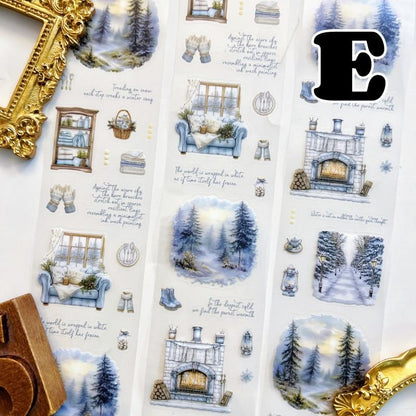 Cloud Snow PET Tape Roll