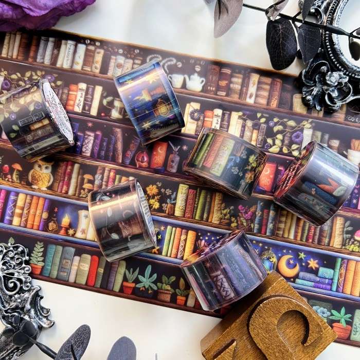 The Magician's Bookcase PET Tape Roll