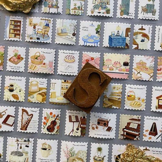 Vernal Opening Kraft Paper Sticker Roll