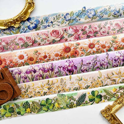 Floral Embroidery Washi Tape Roll
