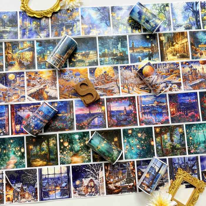 Night Painting Washi Tape Roll