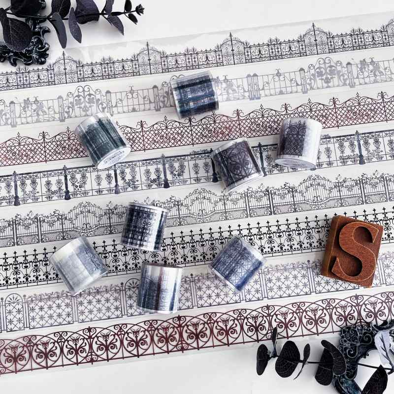 Carved Iron Fence PET Tape Roll