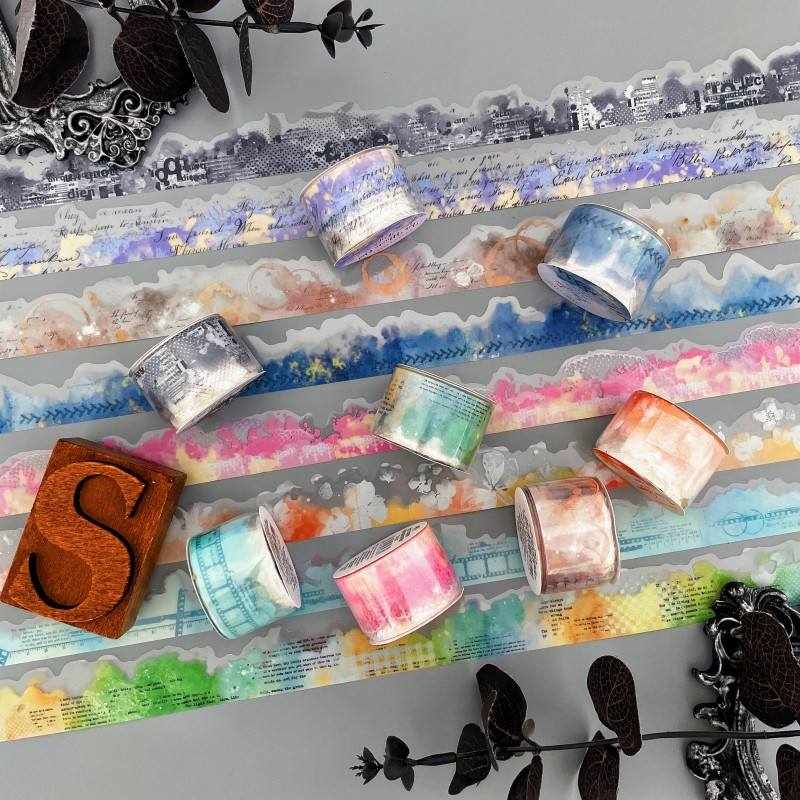 Color Ink Word PET Tape Roll