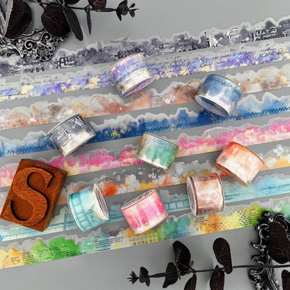 Color Ink Word PET Tape Roll