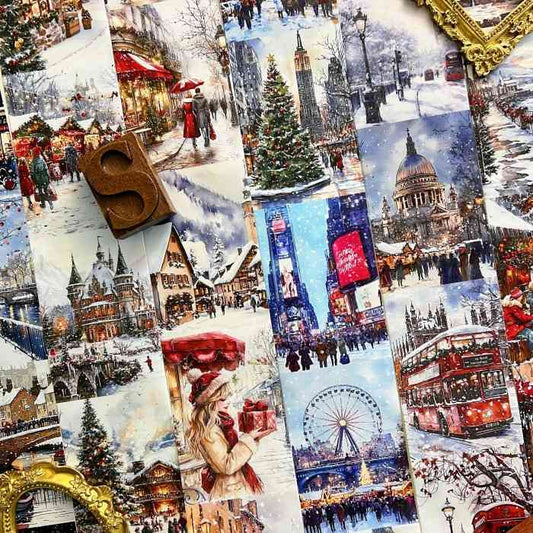 Christmas City Washi Tape Roll