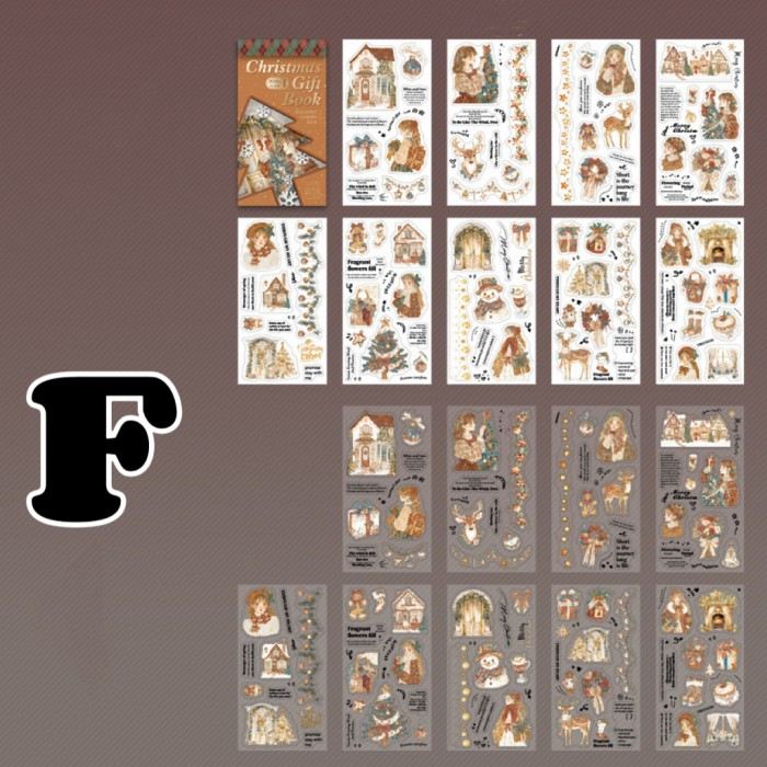 Christmas Gift Book Sticker Book 18Sheets