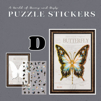 Butterfly Paint-by-Number Sticker Kit