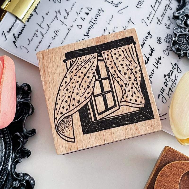 Under The Window Rubber Stamp