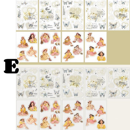 Butterflies In Her Hand Sticker Book 18Sheets